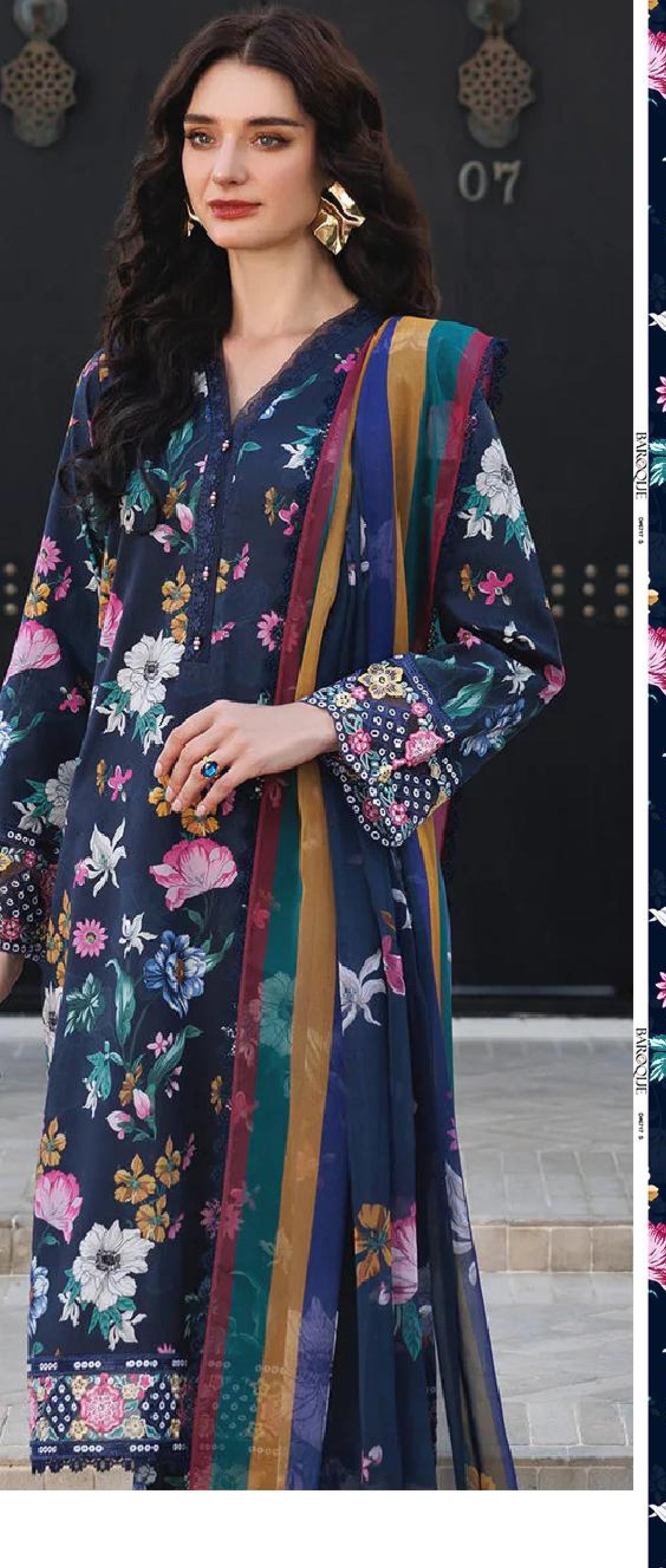 Baroque 3PC Khadder Print All Over (10 Suits)