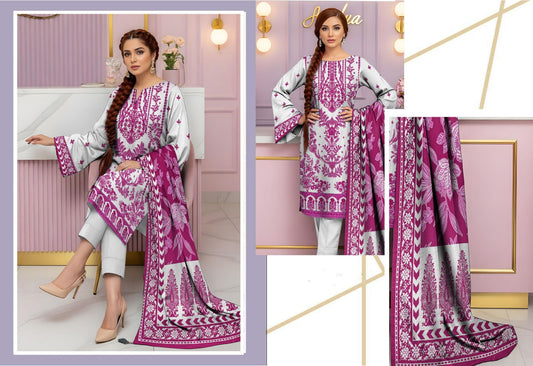 Bin Noor Fab 3 Pc Khadder ( 10 Suits)