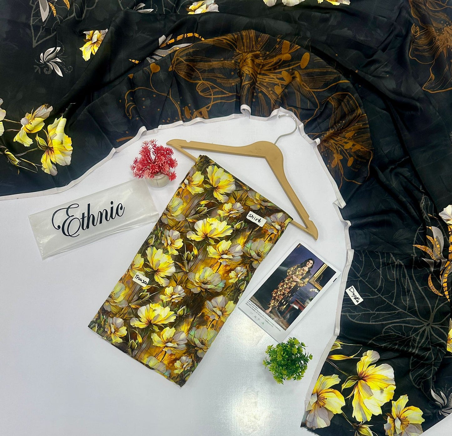 Ethnic 3 Pc Digital Printed Viscous (9 Suits )