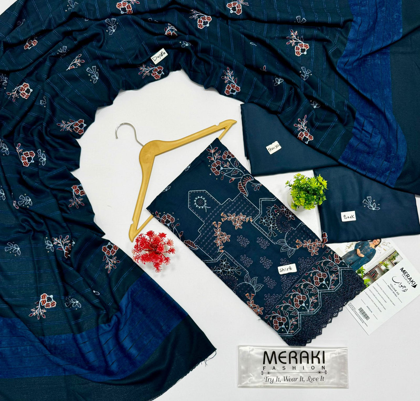 Meraki Fashion Vol 413 Peach Wool 4 Suits B