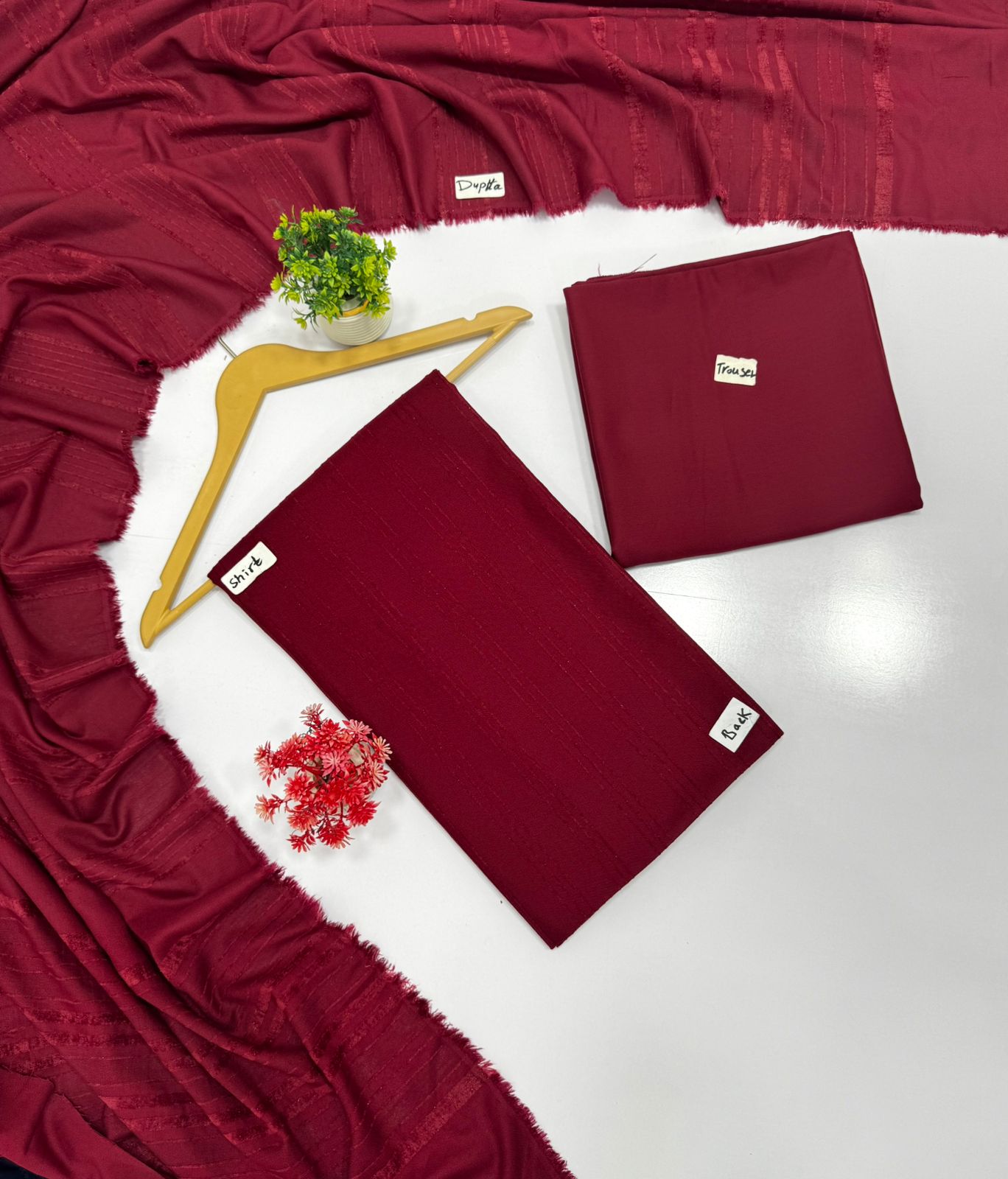 Meraki Fashion vol 421 Chamkhi Valvet Stripe Wool (3 Suits)A