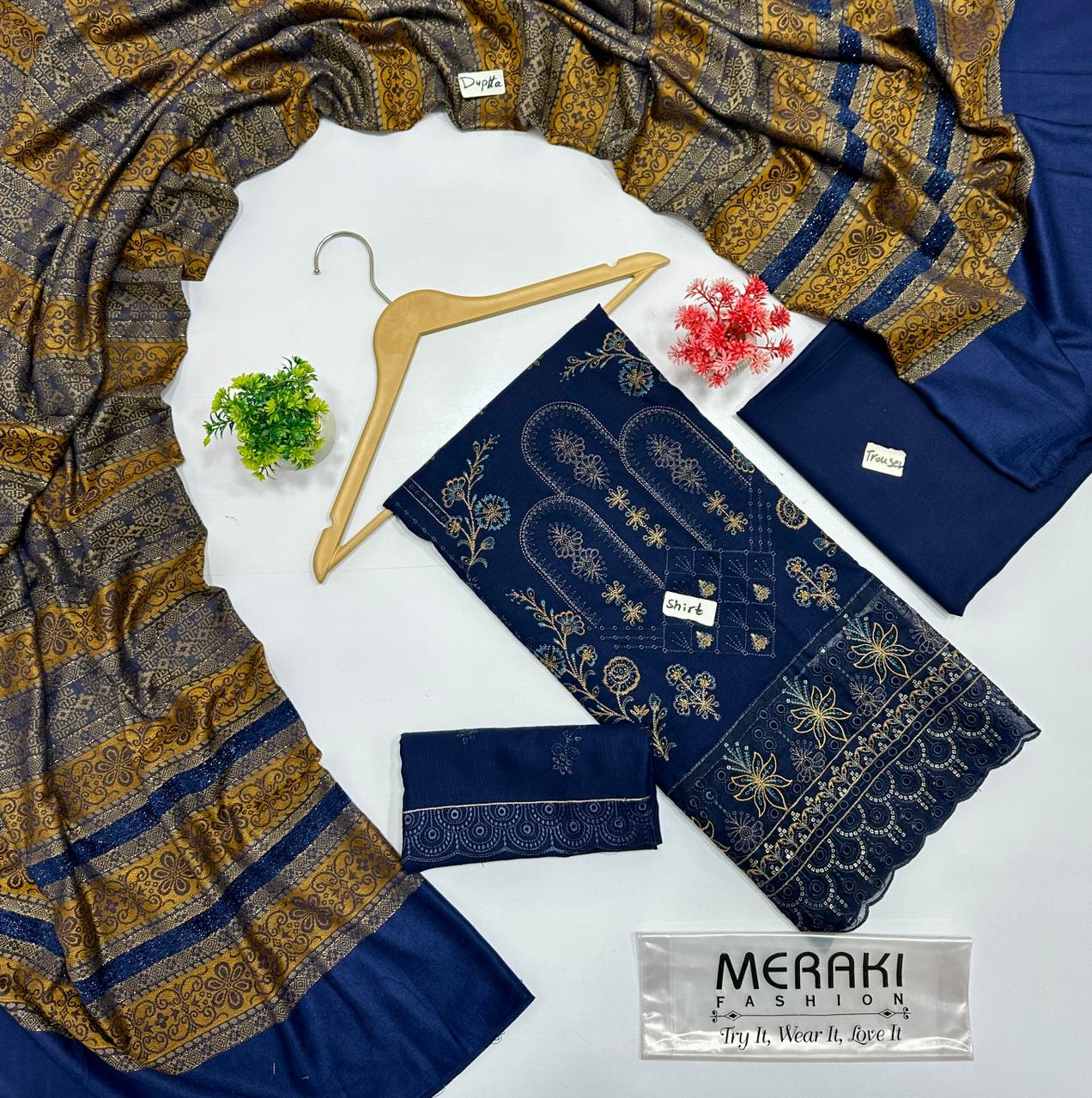 Meraki Fashion Vol 422 Pashmin Wool (6 Suits)