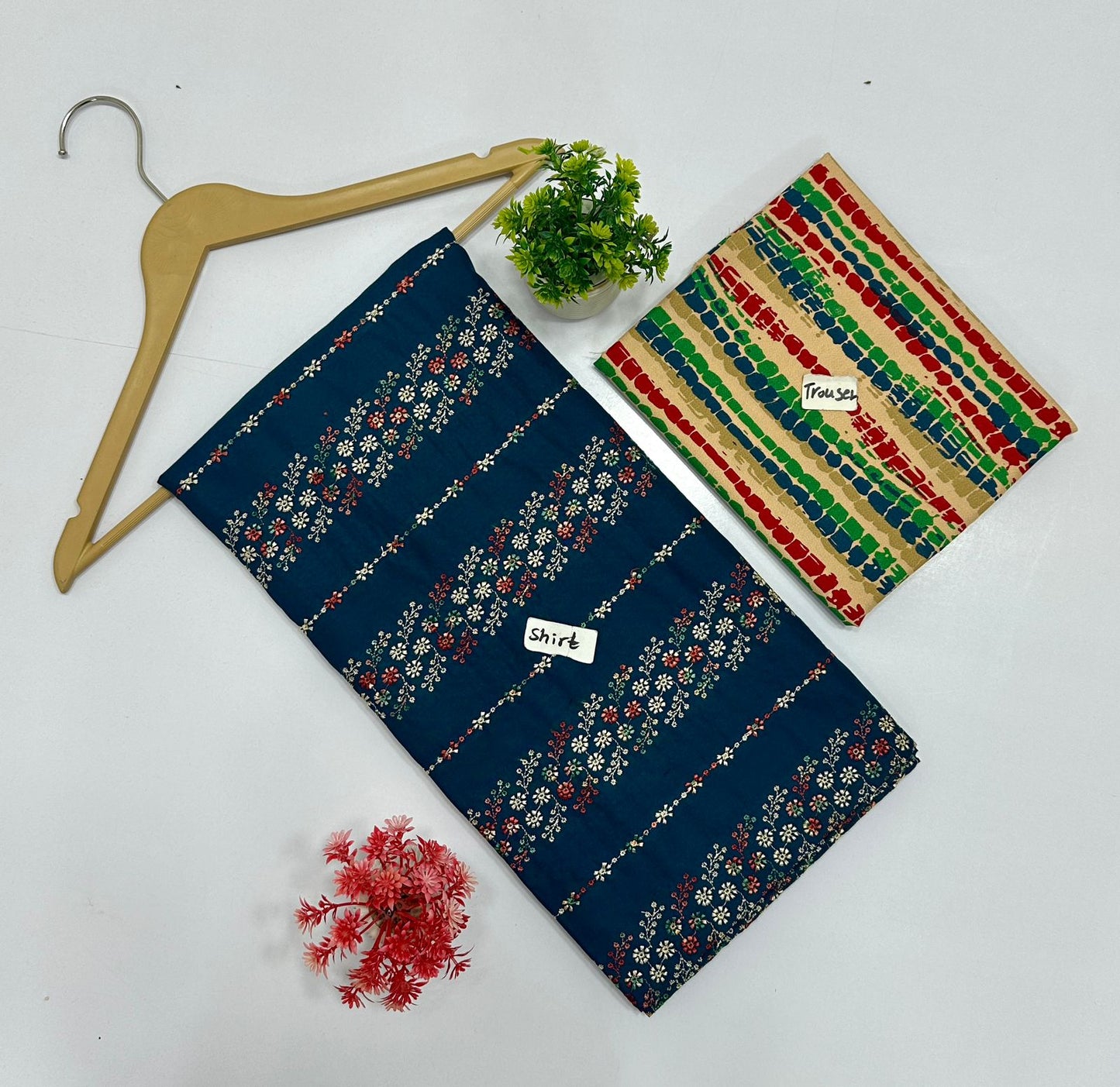 Chikan kari Multi Peace Dhanak (8 Suits)A