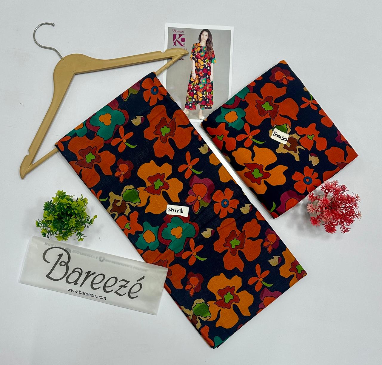 Bareeze Khadder 2 Pc Digital Printed All Over ( 8 Suits)A