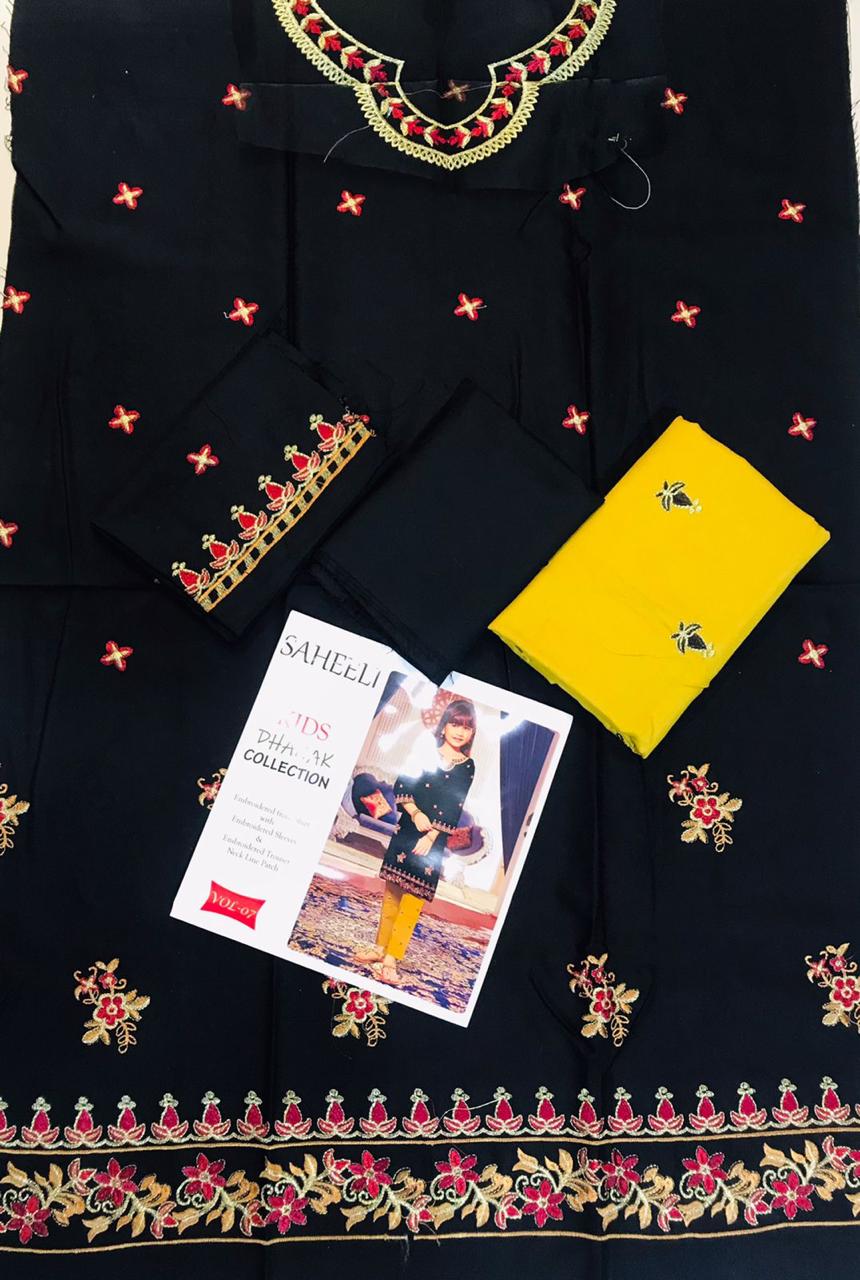 Saheeli Vol 7 Kid Collection Dhanak (5 Suits)B