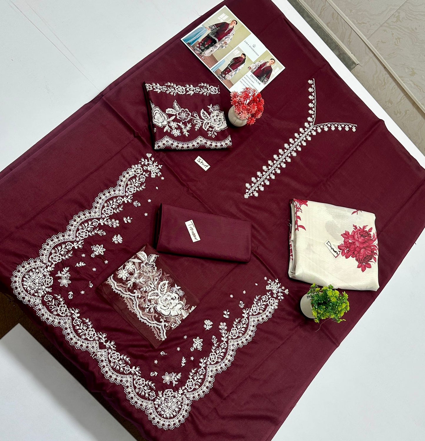 Hit Codes Big Brand 3 Pc Dhanak (6 Suits) A