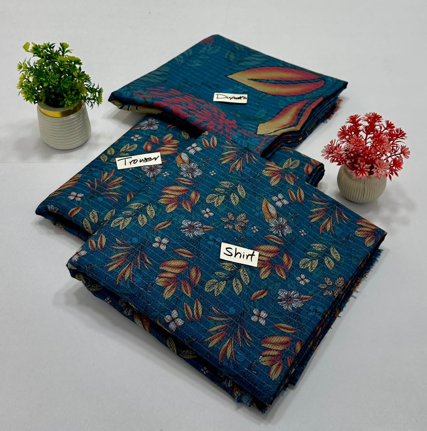 Original Brand Bin Saleen Chamki Peace Peach Dhanak 3Pc ( 5 Suits)A