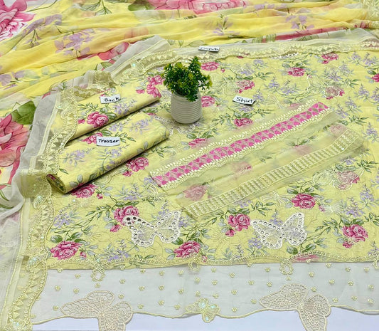 Maria B Butterfly Hit Code 3 Pc Lawn (5 Suits )