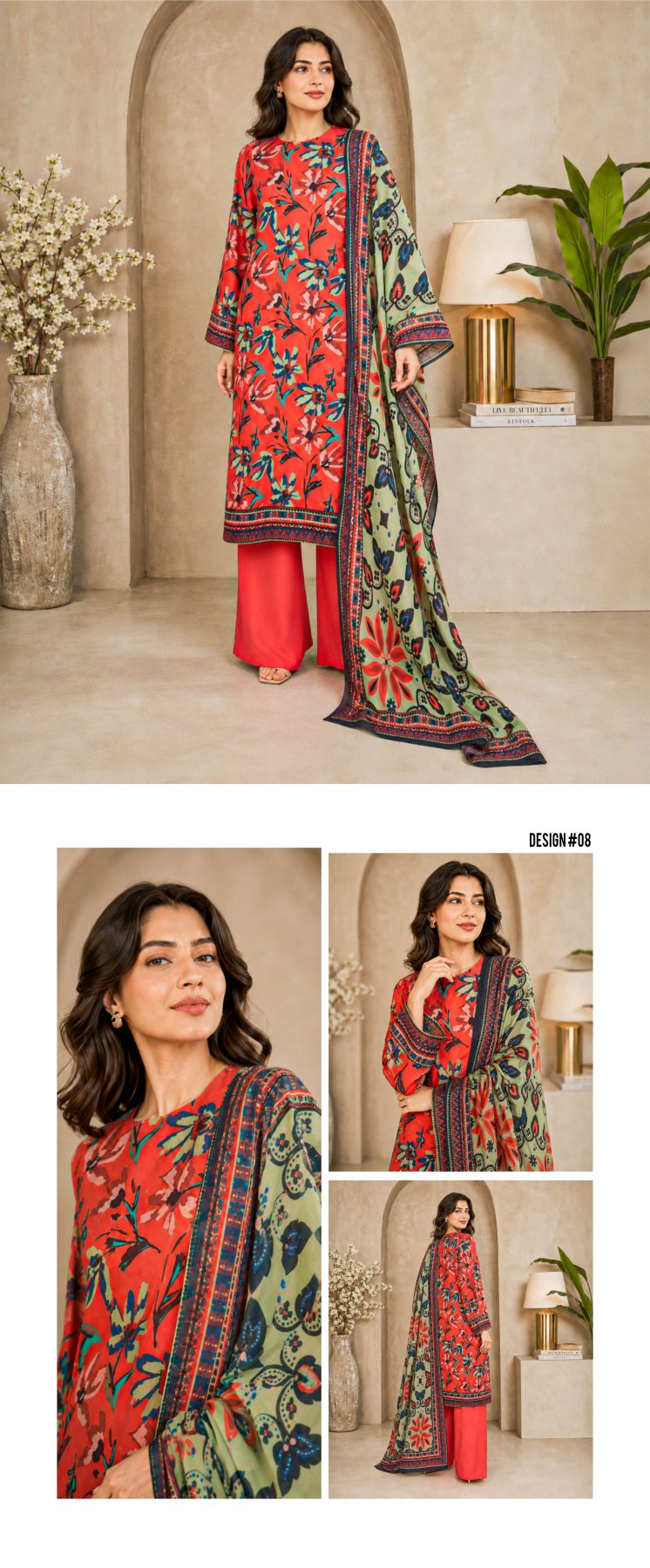 Nisa By Orang Brand 3 Pc Lawn (16 Suits)