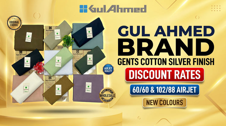 GUL AHMED BRAND  GENTS COTTON SILVER FINISH