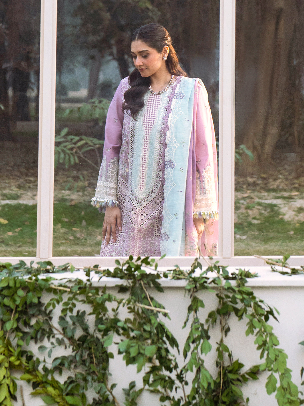 101 - B | BIN ILYAS LUXURY 3-PC LAWN Binilyas