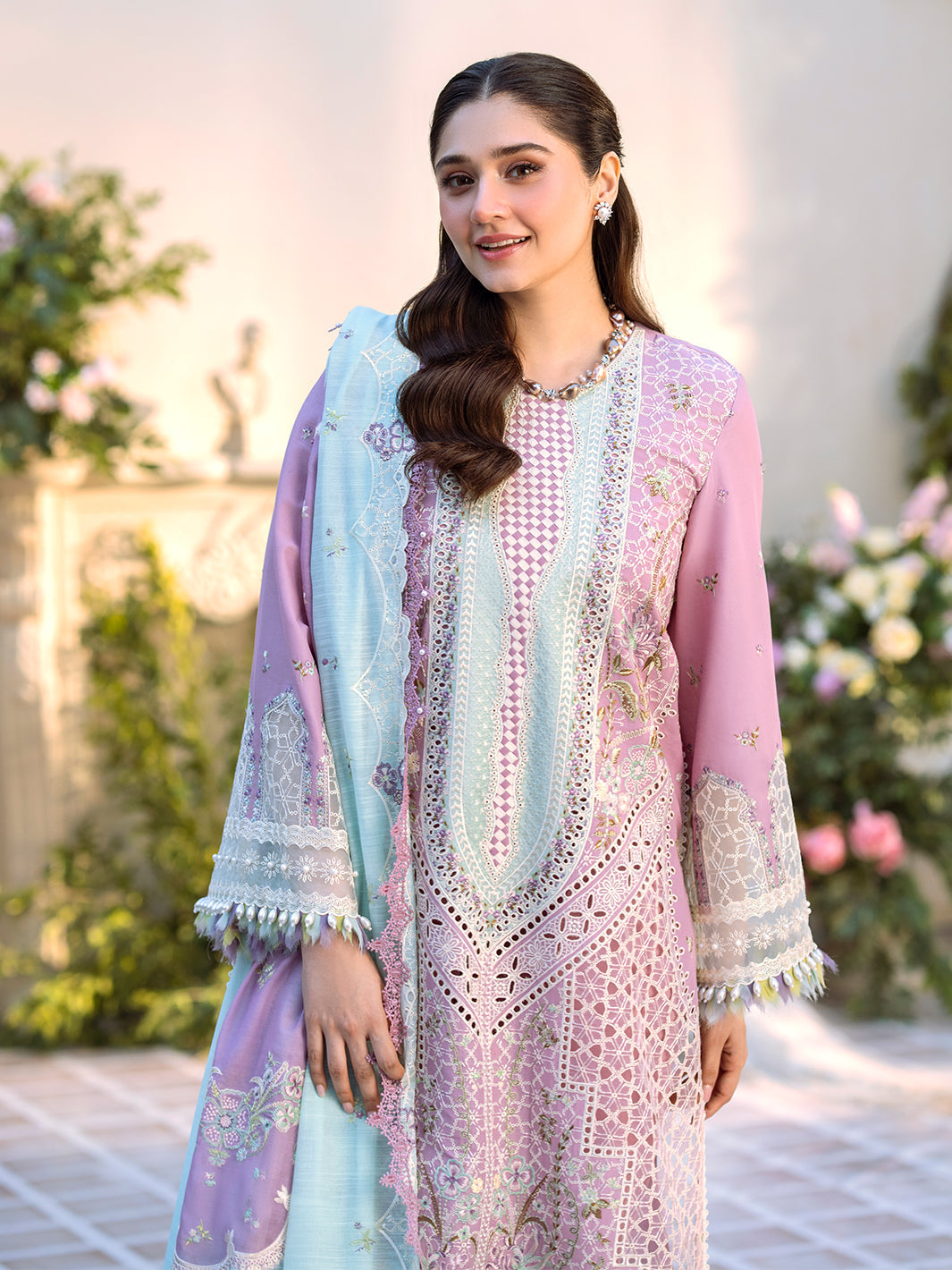 101 - B | BIN ILYAS LUXURY 3-PC LAWN Binilyas