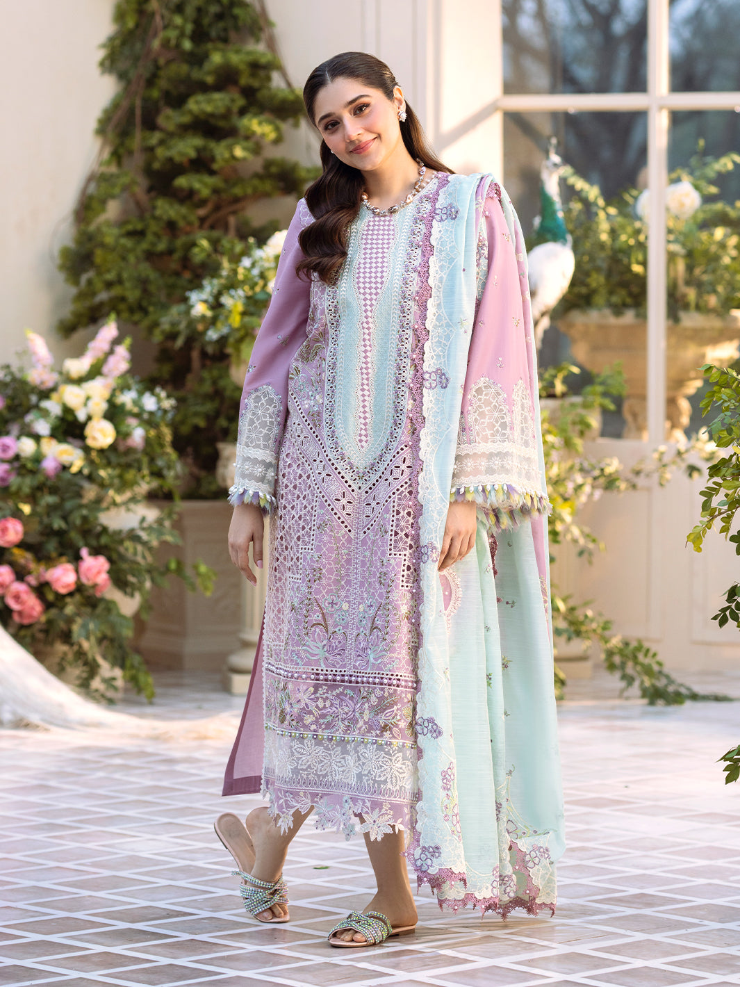 101 - B | BIN ILYAS LUXURY 3-PC LAWN Binilyas