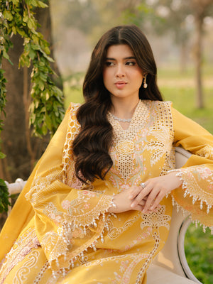 104 - A | BIN ILYAS LUXURY 3-PC LAWN Binilyas