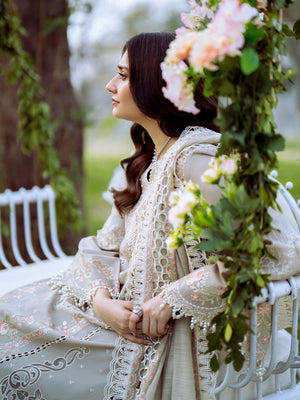 104 - B | BIN ILYAS LUXURY 3-PC LAWN Binilyas