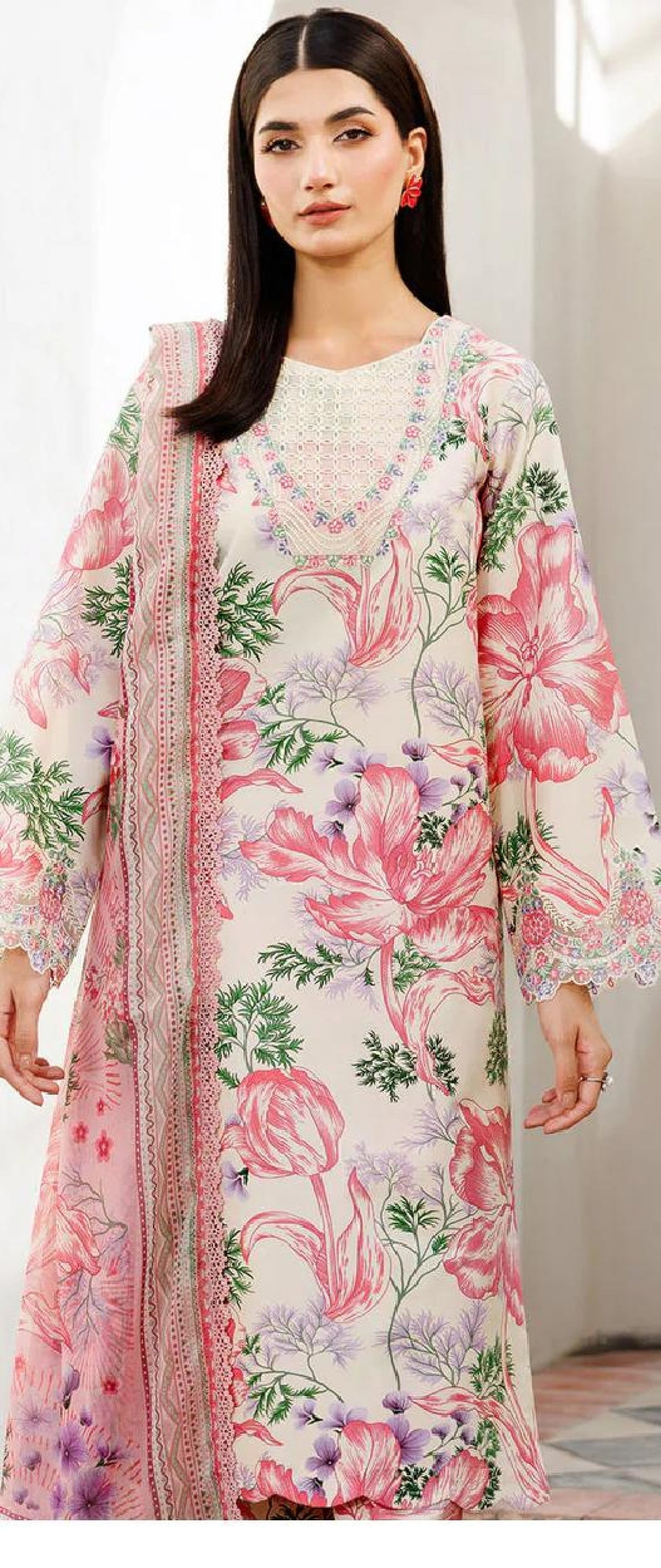 Baroque 3PC Khadder Print All Over (10 Suits)