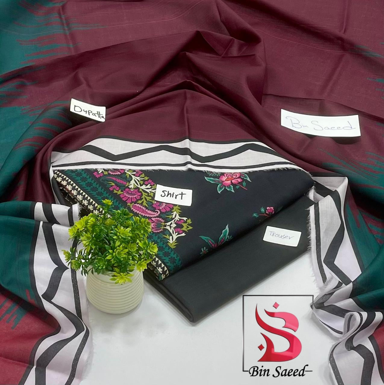 Bin Saeed Lawn Sale (8 Suits )