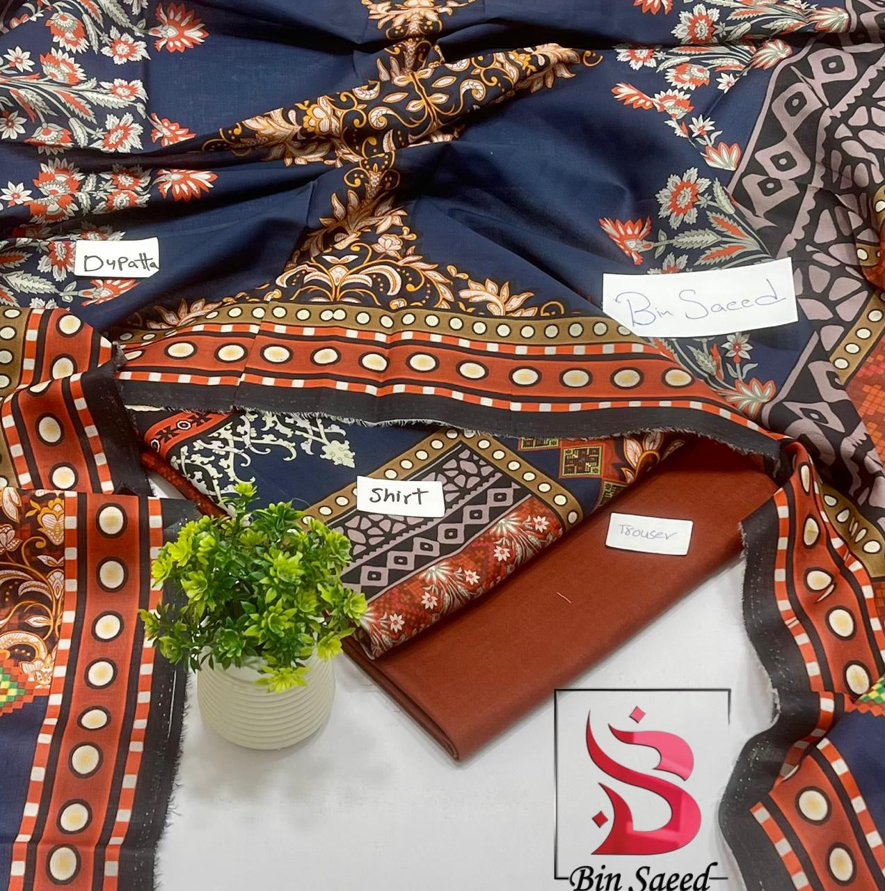 Bin Saeed Lawn Sale (8 Suits )