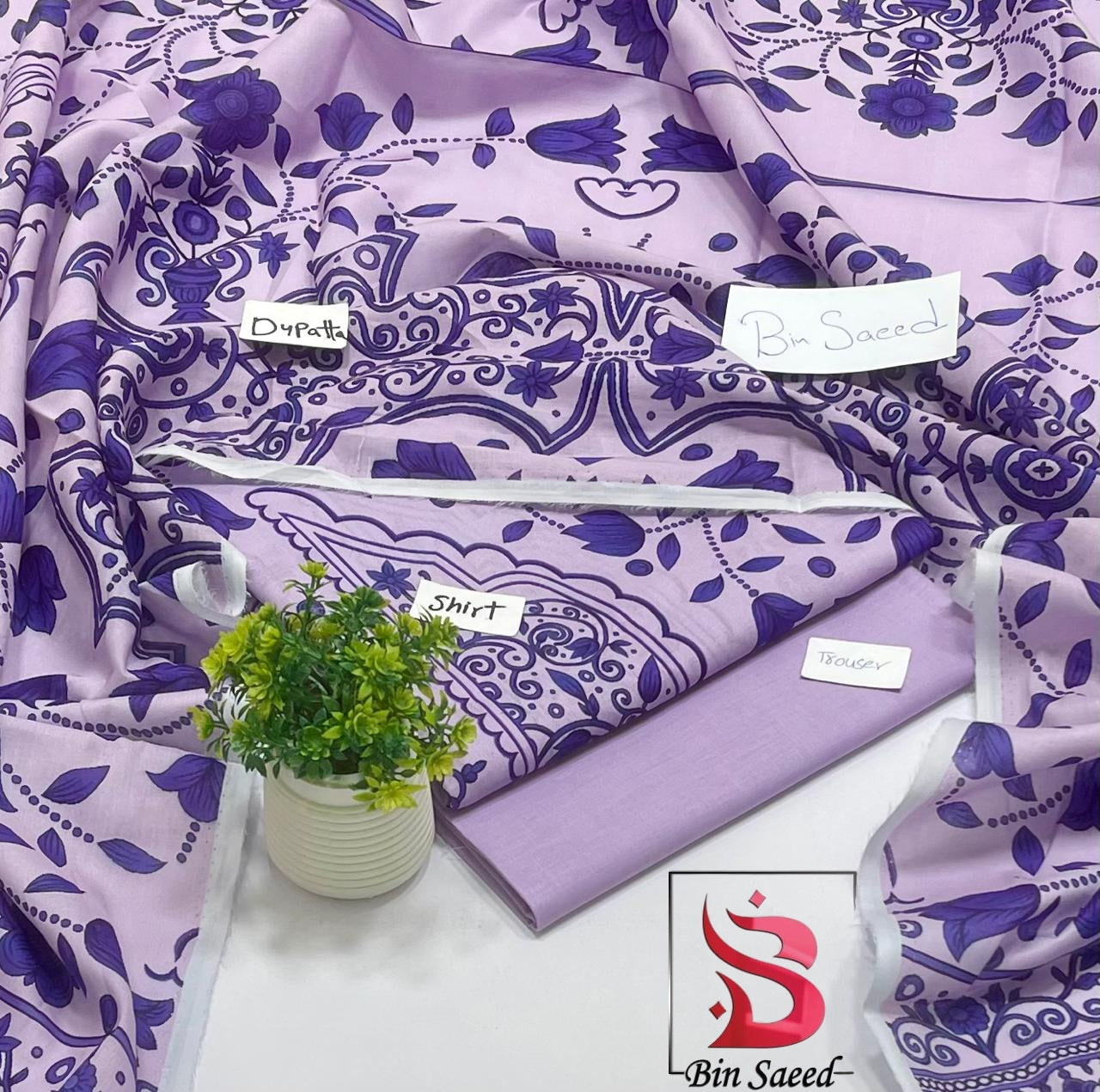 Bin Saeed Lawn Sale (8 Suits )