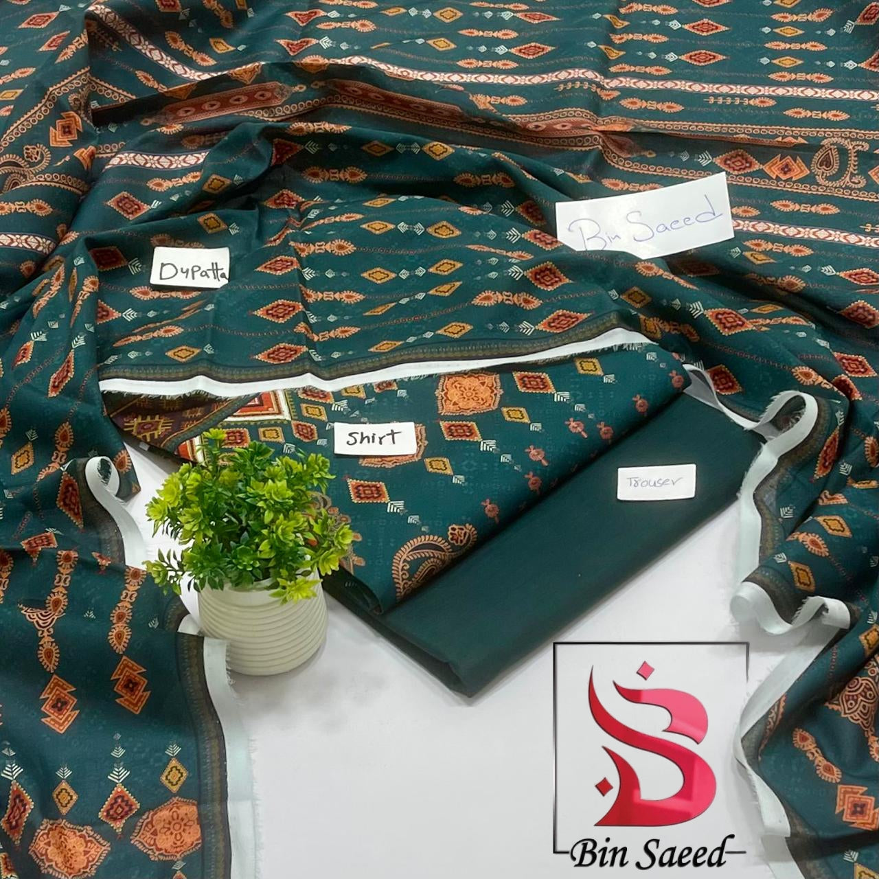 Bin Saeed Lawn Sale (8 Suits )