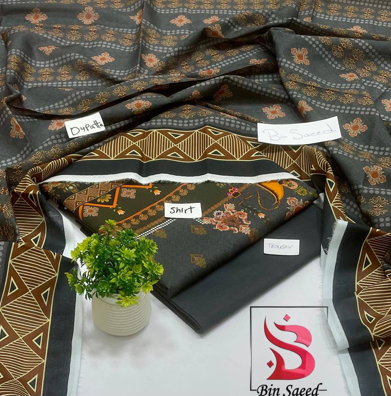 Bin Saeed Lawn Sale (8 Suits )