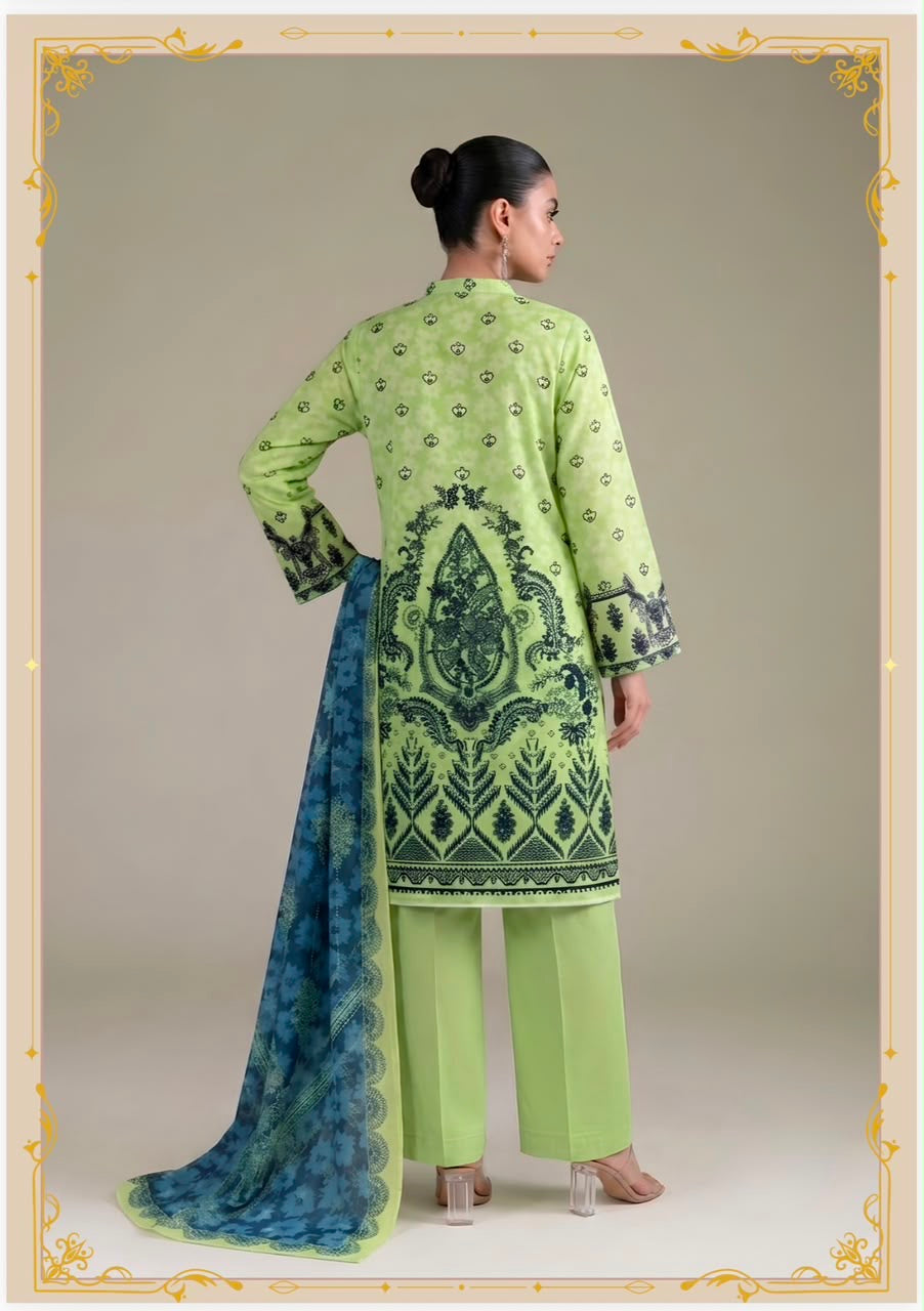 Baya 3pc Print Lawn ( 8 Suits)