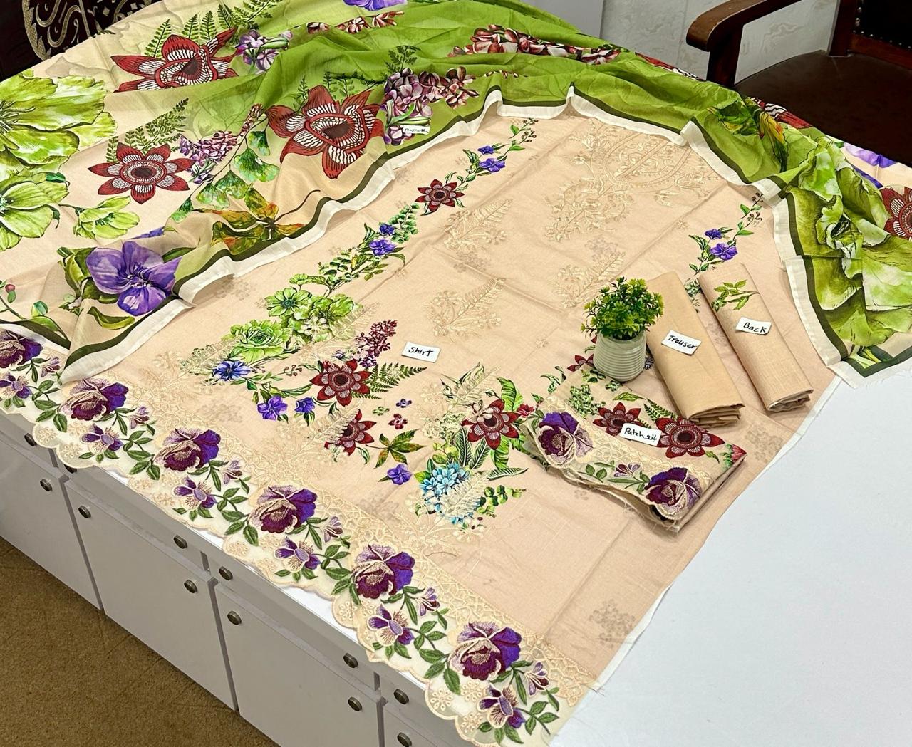 Skin Special Slub Lawn Alaya Brand (5 Suits ) B