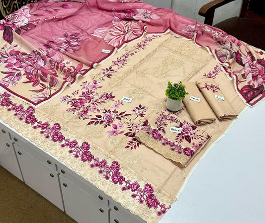 Skin Special Slub Lawn Alaya Brand (10 Suits )