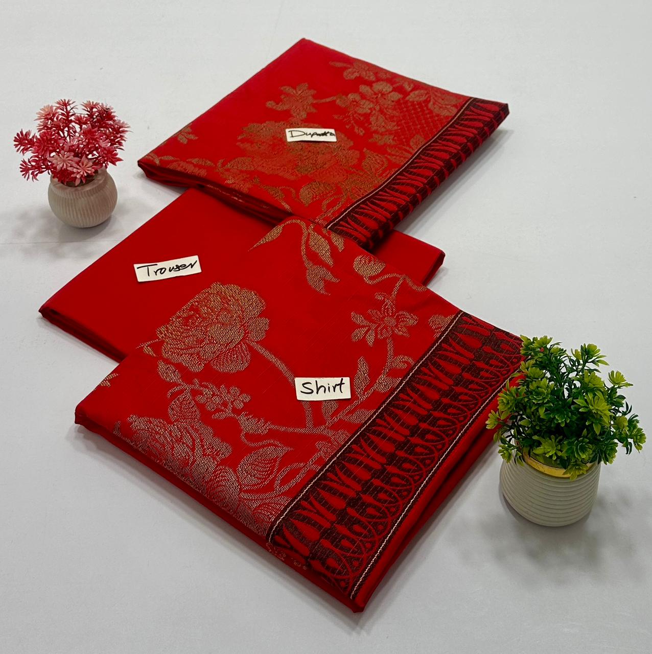 Original Brand Meko Textile 3Pc Bana Dora Lawn (3 Suits)B