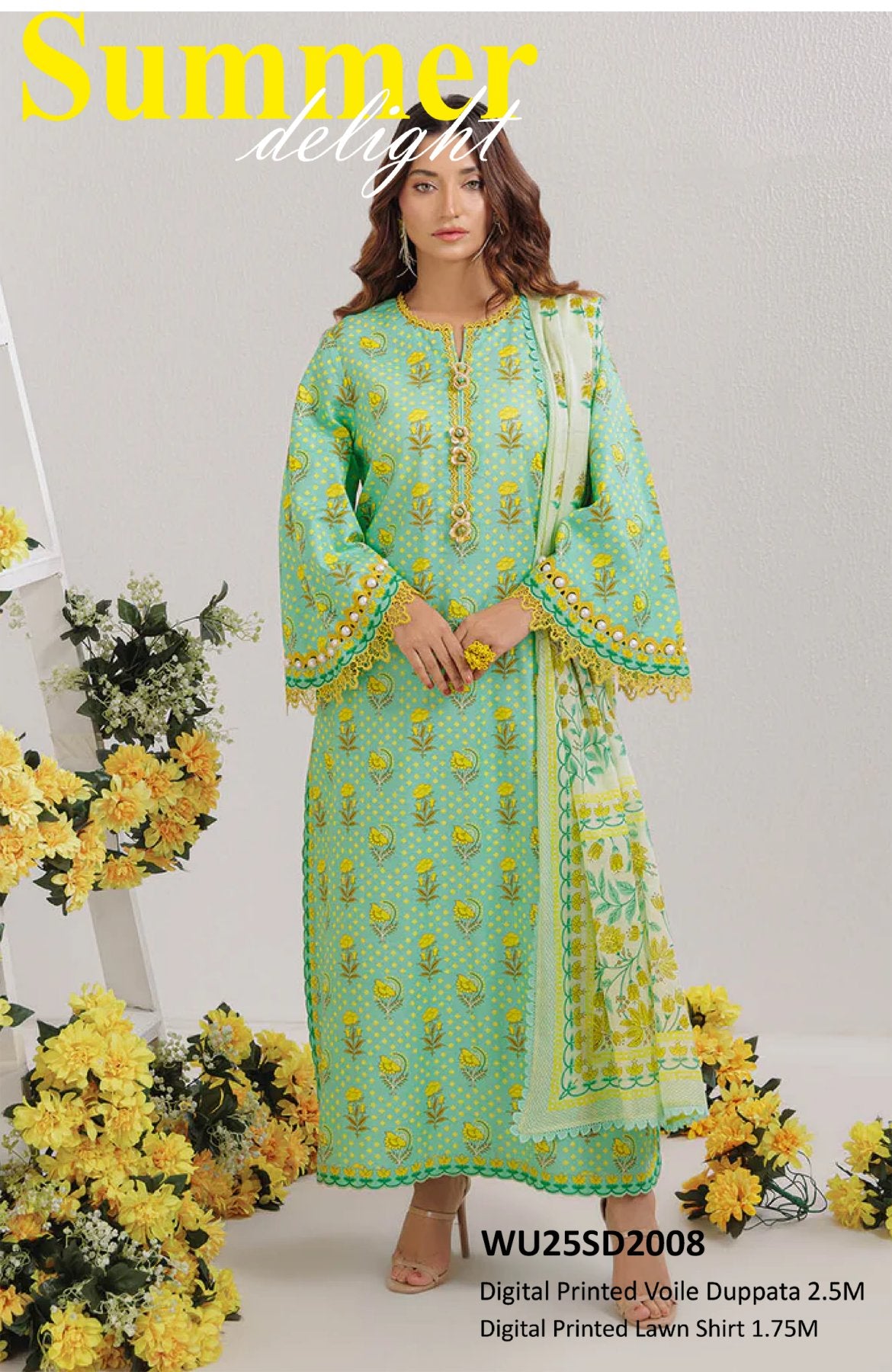 BONANZA SATRANGI DIGITAL PRINTRD LAWN (Set -Pack Of 10 Suits )