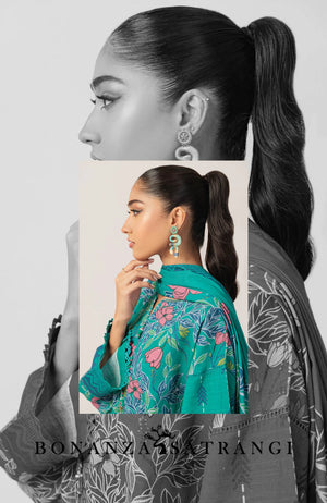 BONANZA SATRANGI DIGITAL PRINTRD LAWN (Set -Pack Of 10 Suits )