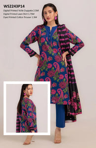 BONANZA SATRANGI DIGITAL PRINTRD LAWN (Set -Pack Of 10 Suits )