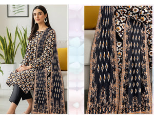 ALKARAM 3 PC DIGITAL PRINT KARANDI 5 SUITS B
