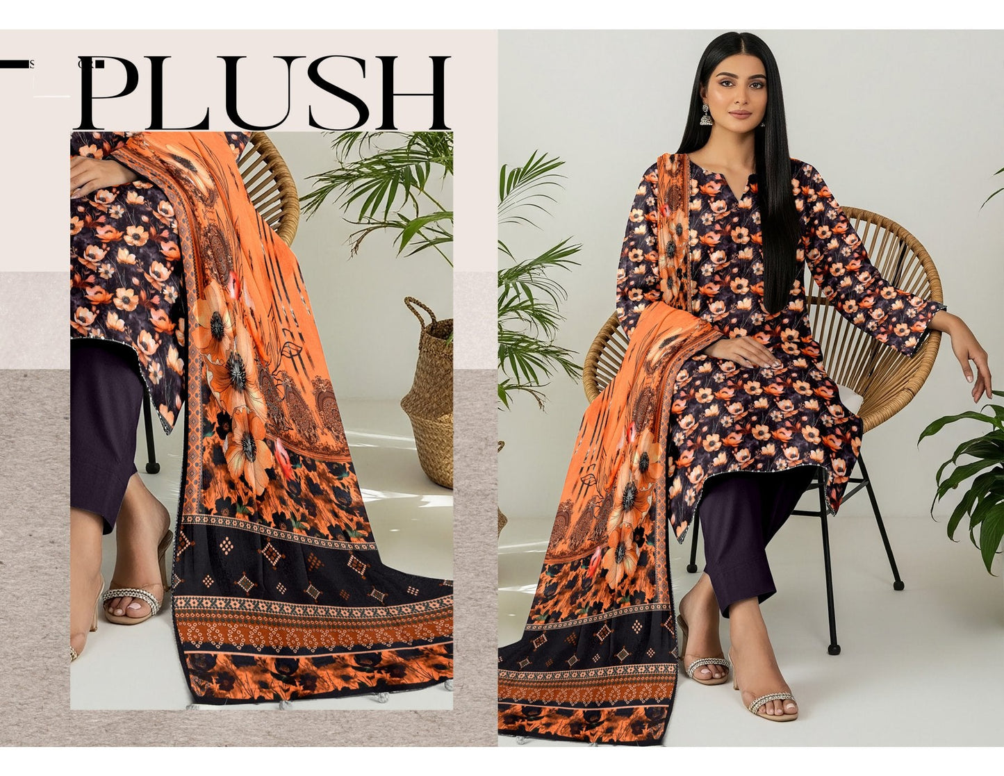 Shuja Brand 3Pc Digital Printed Karandi  10 Suits