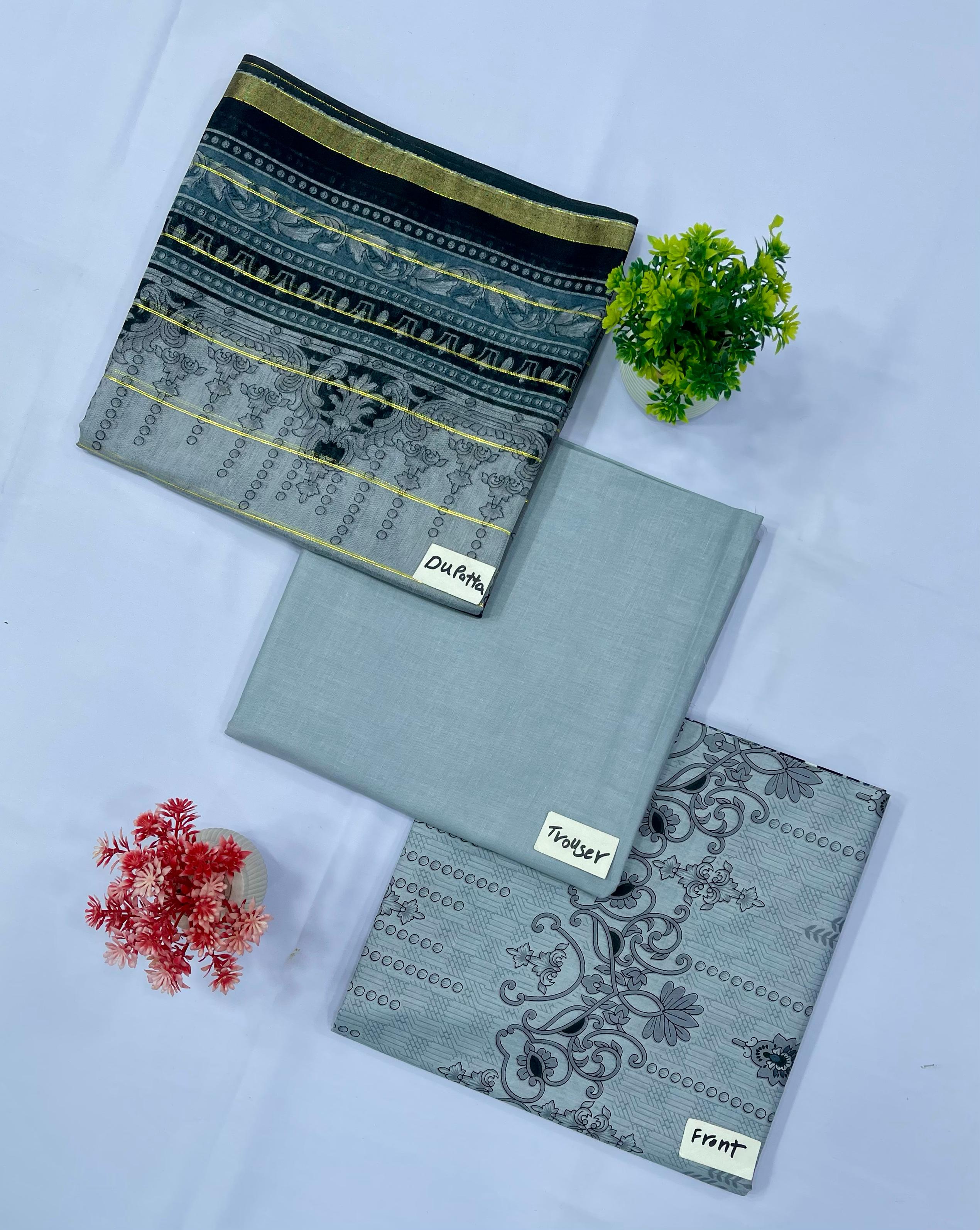 Awami Arrange Lawn 3-PC 90/70(Set -Pack Of 18 Suits )