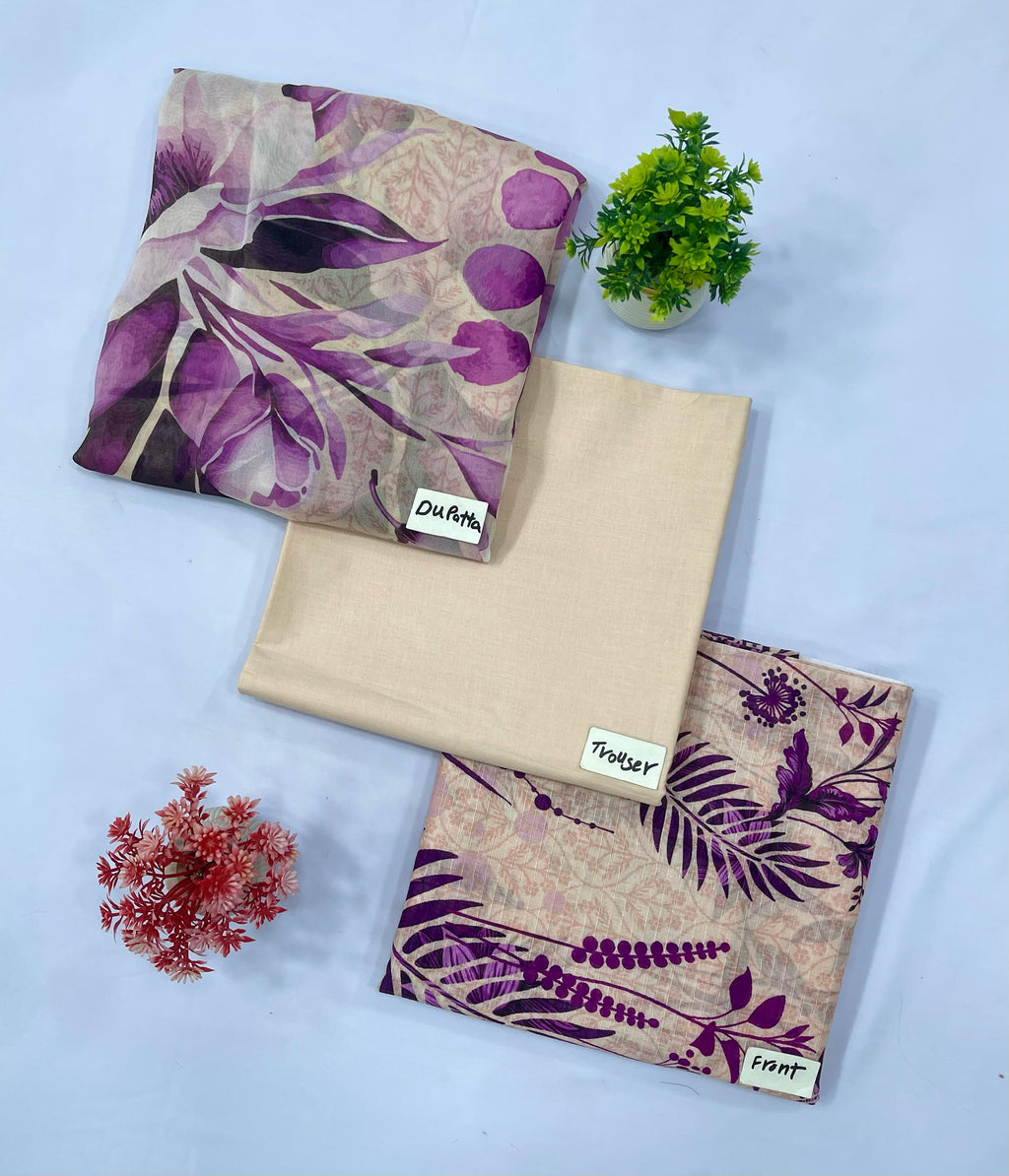ORIGINAL BRAND BAMBER DUPATTA DIGITAL BANA DURA LAWN(Set -Pack Of 5 Suits )Category A