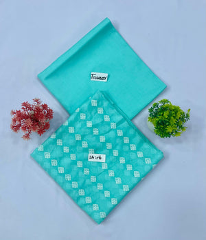 WHITE CHIKAN SHIFFLI  2-PC  8 SUITS  A
