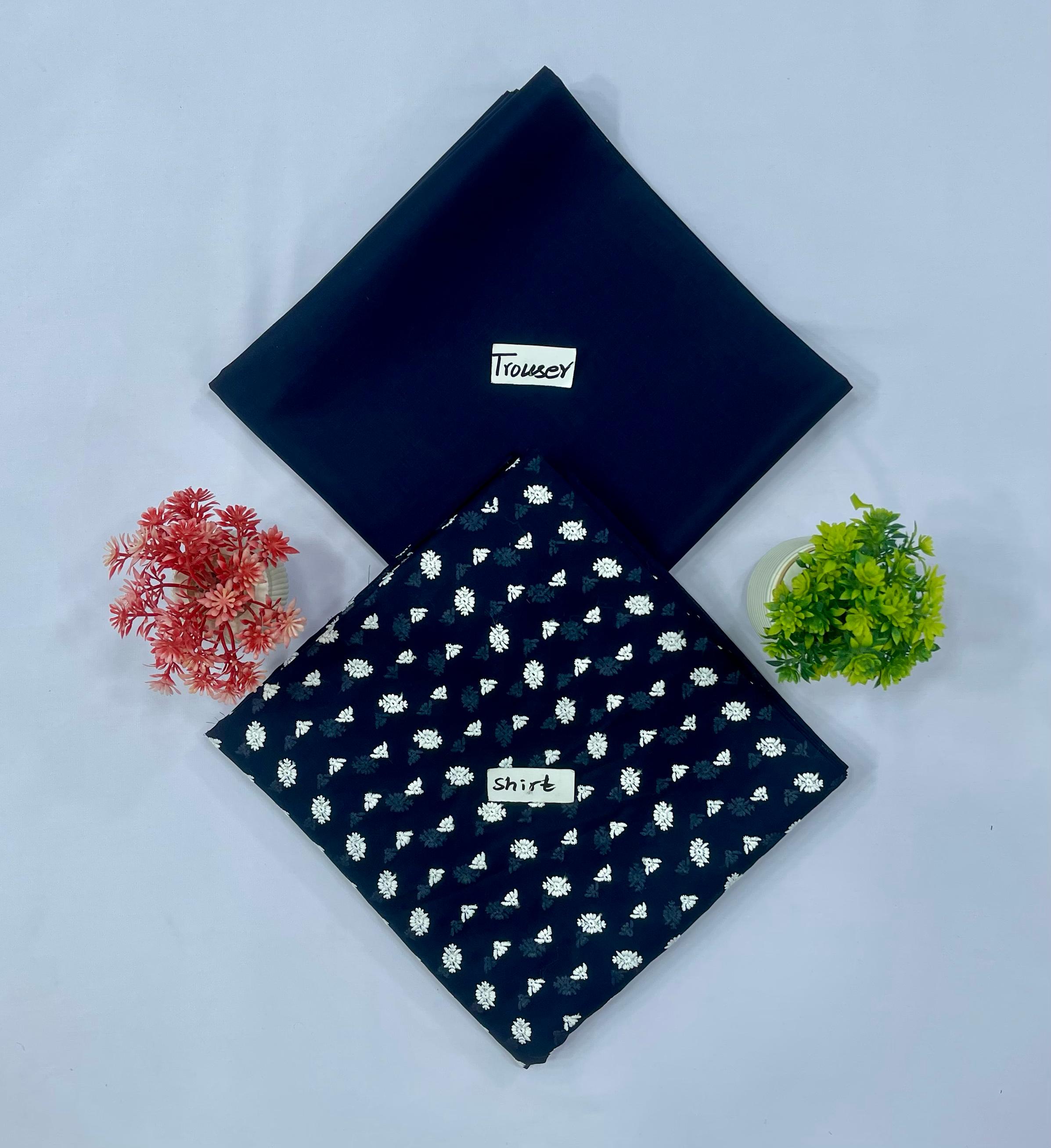 WHITE CHIKAN SHIFFLI  2-PC  4 SUITS  MIX Market Boy