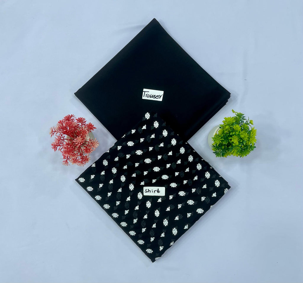 WHITE CHIKAN SHIFFLI  2-PC  16 SUITS