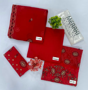 MERAKI FASHION VOL-387 LUXURY EMBROIDERY 4 SUITS A