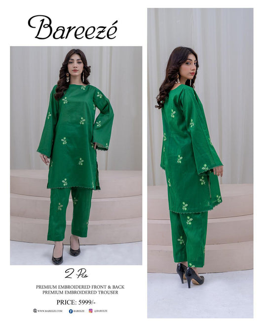 BAREEZE LAWN EMBROIDERY ALL OVER 2 PC 12 SUITS