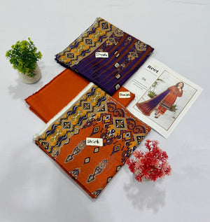 Original Brand Reet 3pc Lawn 5 Suits B