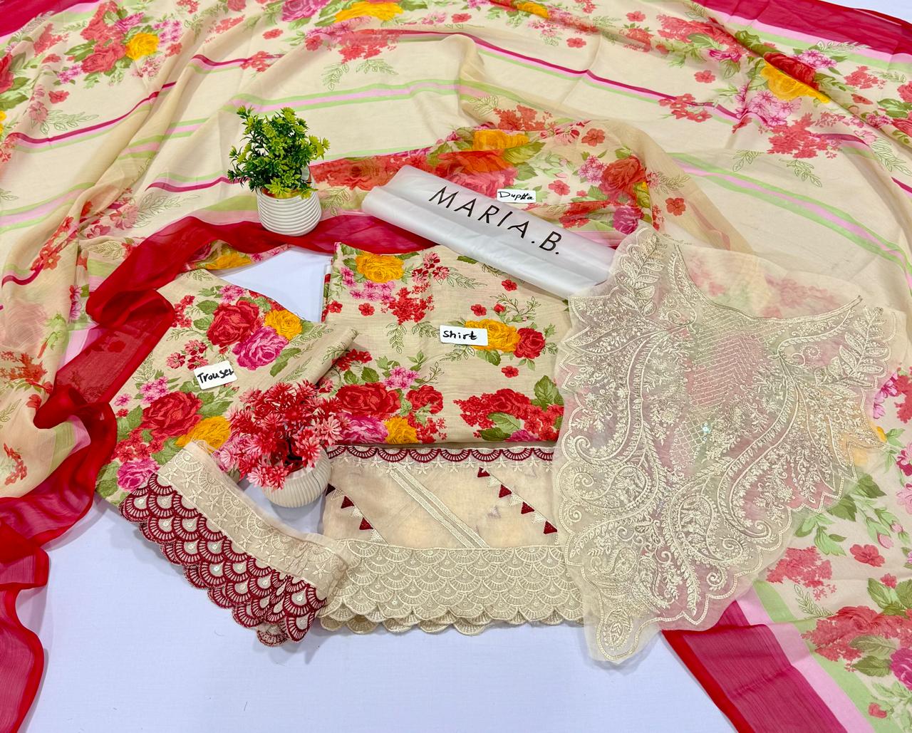 Mix Brand MARIA.B | ETHNIC | SAPPHIRE | 3 Pc Lawn 5 Suits A