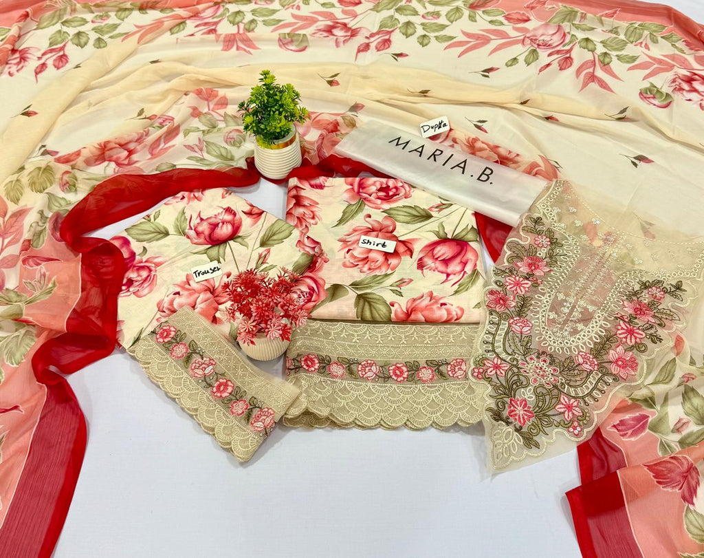 Mix Brand MARIA.B | ETHNIC | SAPPHIRE | 3 Pc Lawn 10 Suits