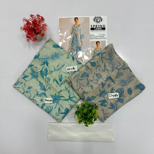 Gull Jee Mid Summer Cotton 3 Piece – Unstitched All Over Print 5 Suits A