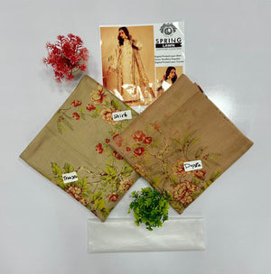 Gull Jee Mid Summer Cotton 3 Piece – Unstitched All Over Print 5 Suits A
