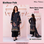 Bin Noor 3 Pc Linen Bana Dora Digital Print 10 Suits