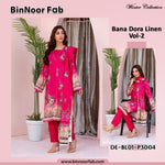 Bin Noor 3 Pc Linen Bana Dora Digital Print 10 Suits