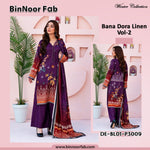 Bin Noor 3 Pc Linen Bana Dora Digital Print 10 Suits