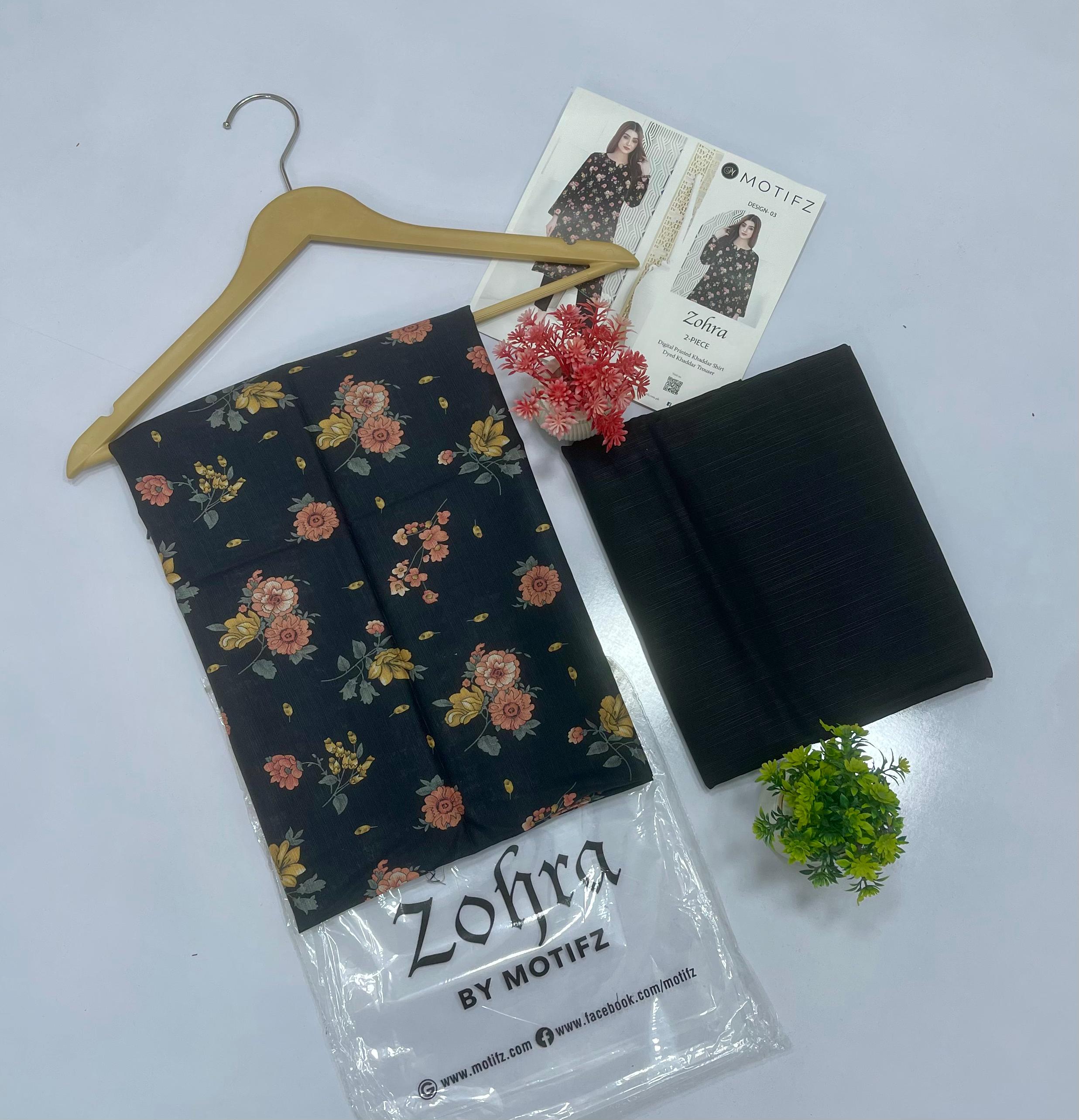 ZOHRA by Motifz 2PC Khaddar 20 Suit
